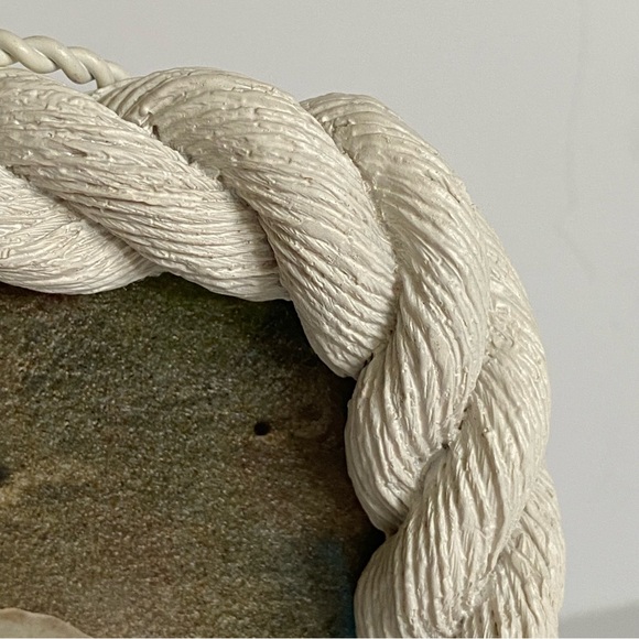 Rope Frame Sheffield Home Nautical Resin White Twisted 4 X 6 Photo Beach EUC - Picture 6 of 16